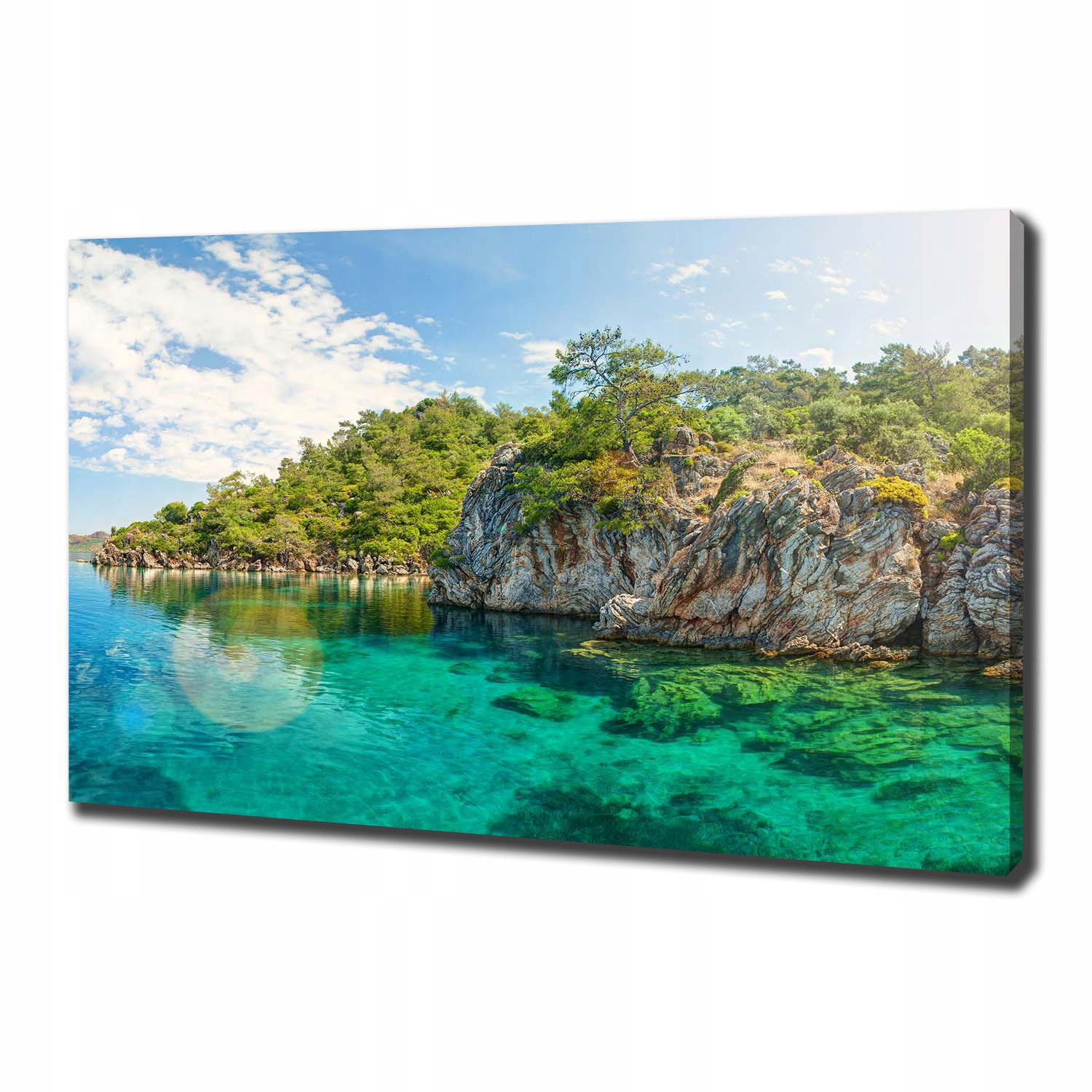 

Foto obraz na płótnie Błękitna laguna 100x70 cm