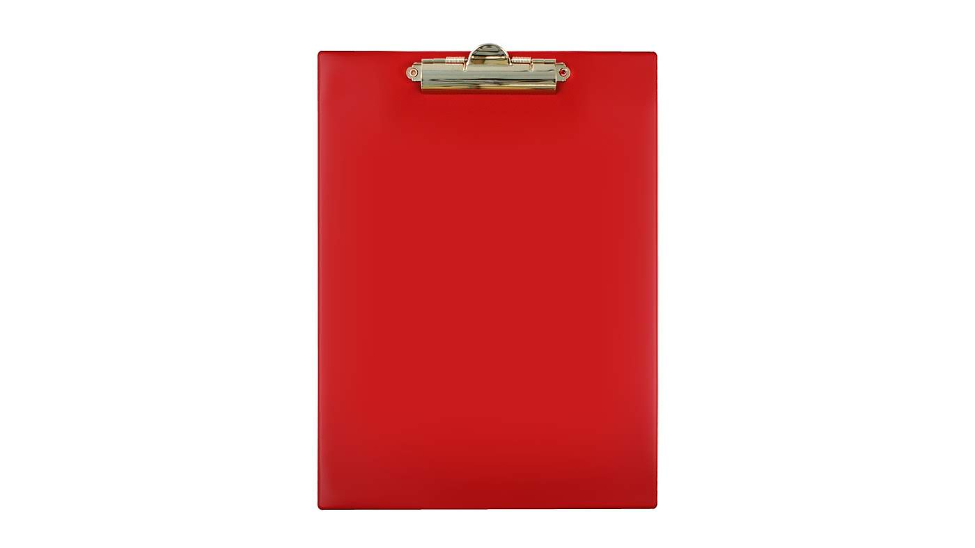 Clipboard deska A4 czerwona Tres