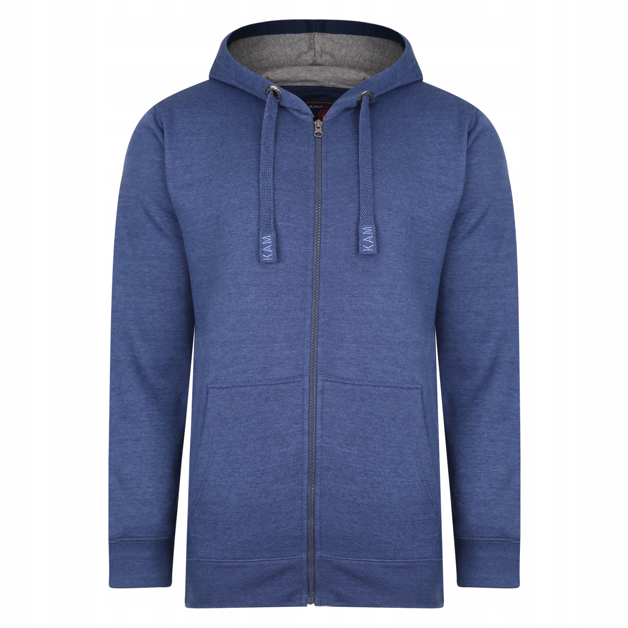 Kam mikina pánská Kbs 503H s kapucí nadměrná velikost 6XL modrá