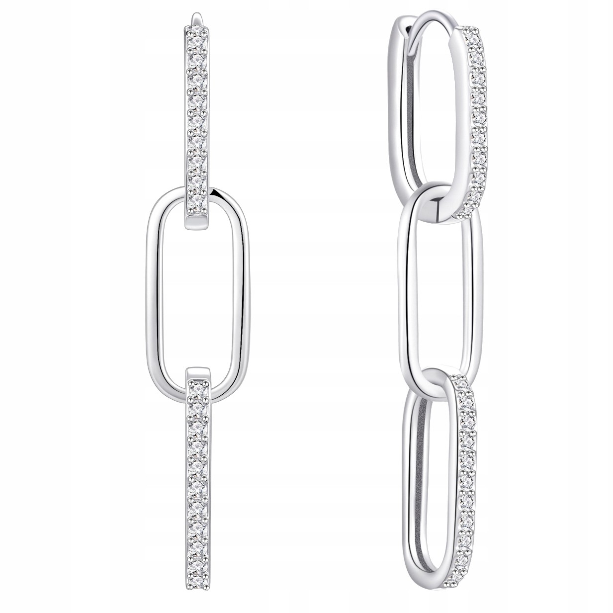 Stříbrné visací náušnice Anglické náušnice stříbro o ryzosti 925 s rhodiem