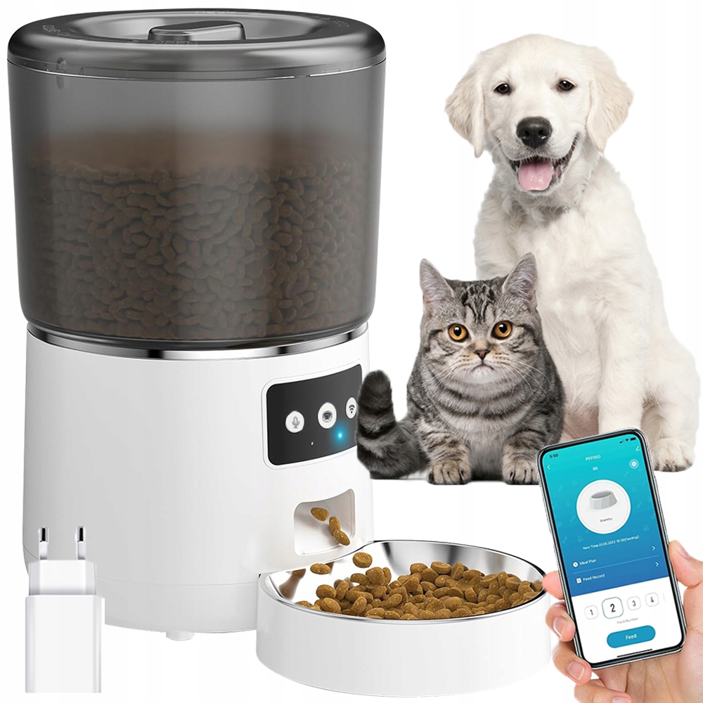 Levně Automatický Dávkovač Krmiva S Pro Psa Kočku Králíky 4L