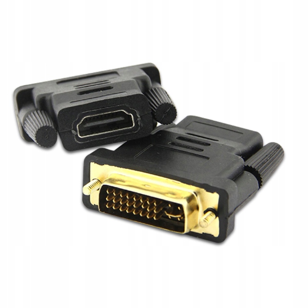 ADAPTER PRZEJŚCIÓWKA DVI na HDMI FullHD GOLD