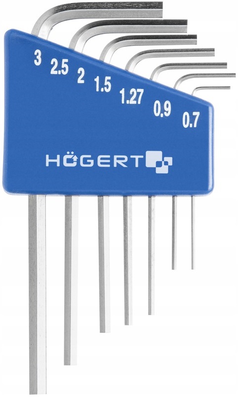 

Hogert Klucze Sześciokątne Precyzyjne 0.71-3.0 mm