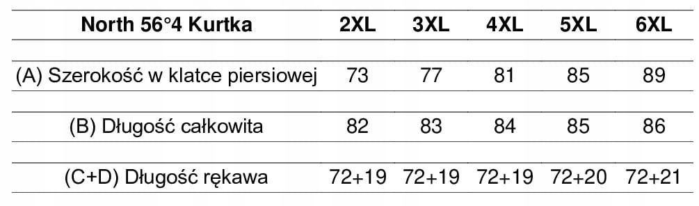 North 56°4 23148B Duża Kurtka Narciarska 6XL Kaptur z kapturem