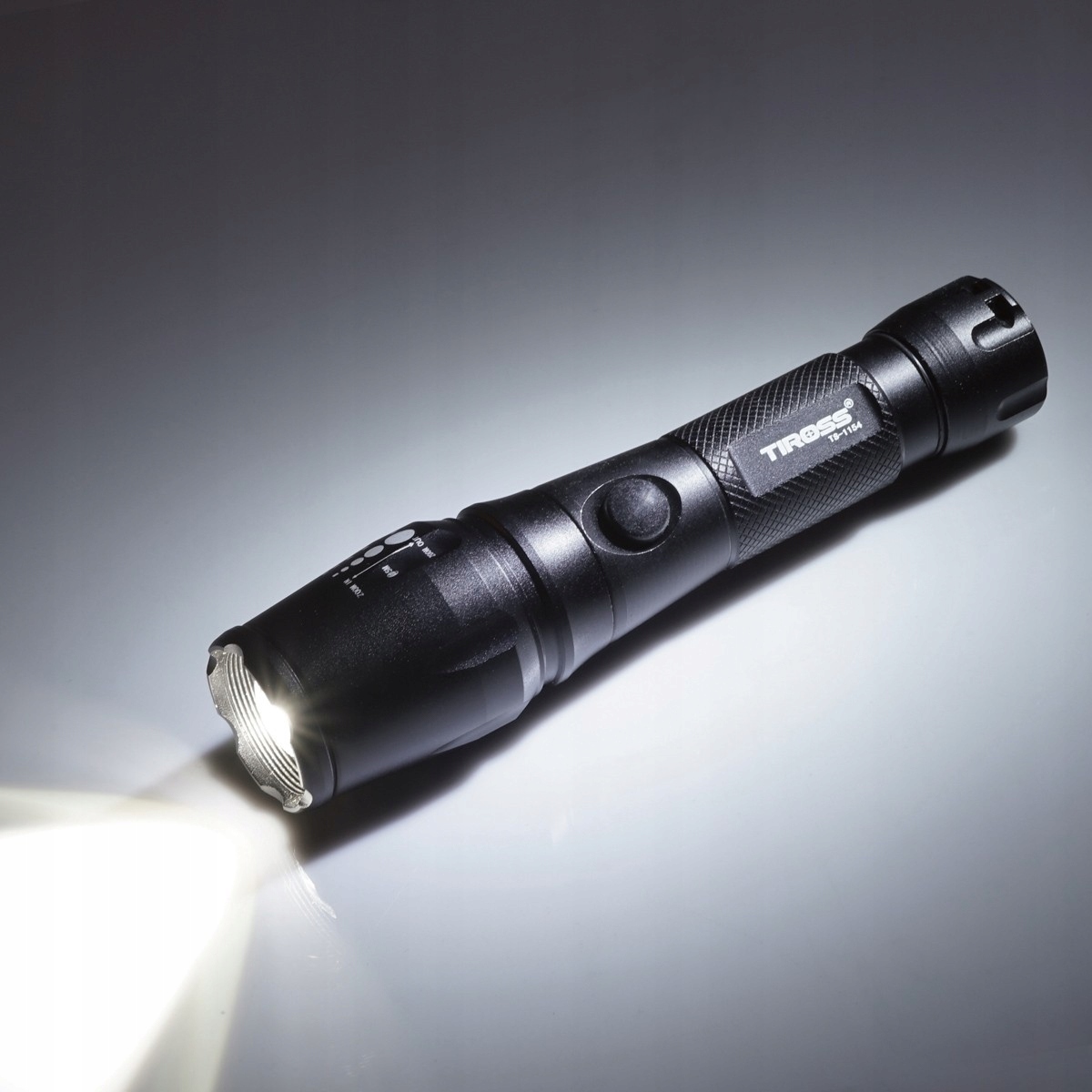 LATARKA TIROSS TS1154 Akumulatorowa czarna Zasilanie akumulatorowe