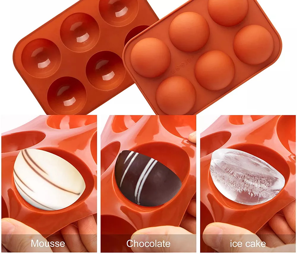 Forma silikonowa półkule do babeczek ciastek Marka K-MONT