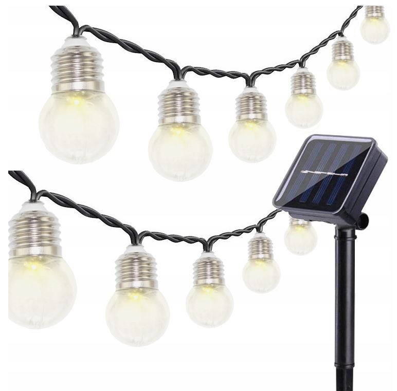 

Girlanda Solarna Led Lampki Ogrodowe Kulki Solarne