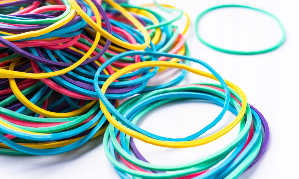 

Gumki Recepturki Wytrzymałe 100G MIX Kolor