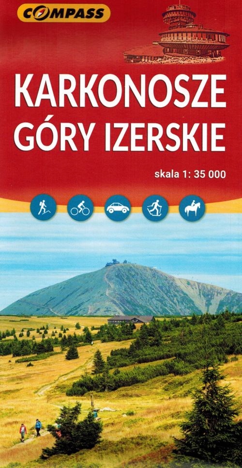 KARKONOSZE I GÓRY IZERSKIE MAPA TURYSTYCZNA 2023 COMPASS