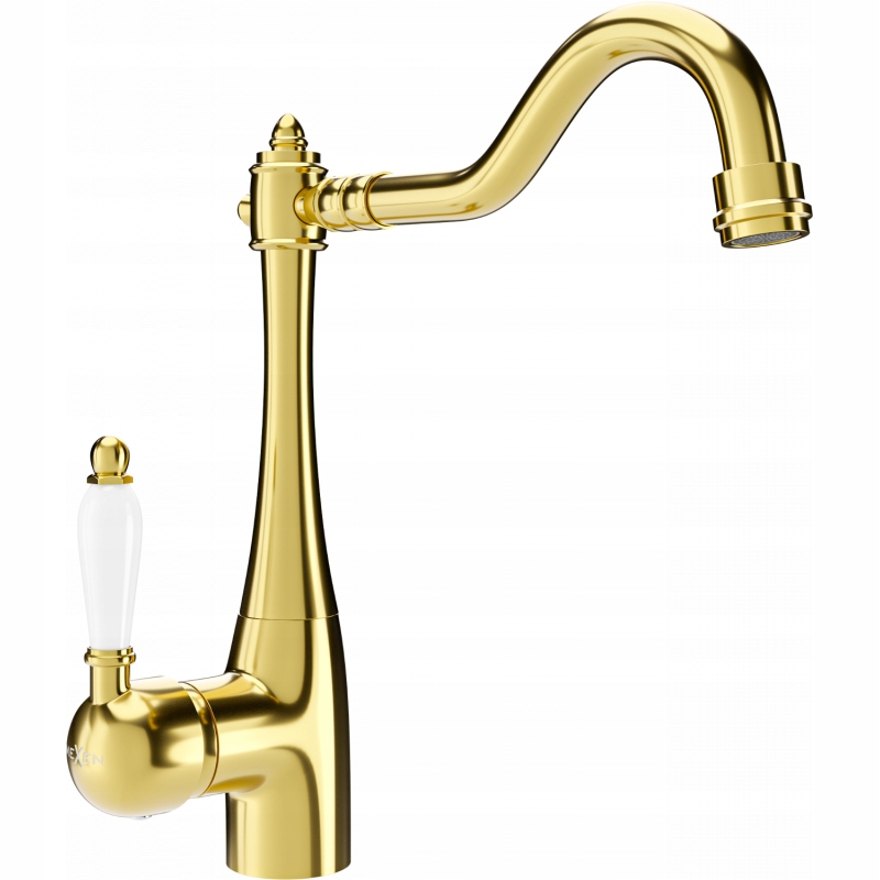 Mexen Carla kuchyňská baterie, Zlatá