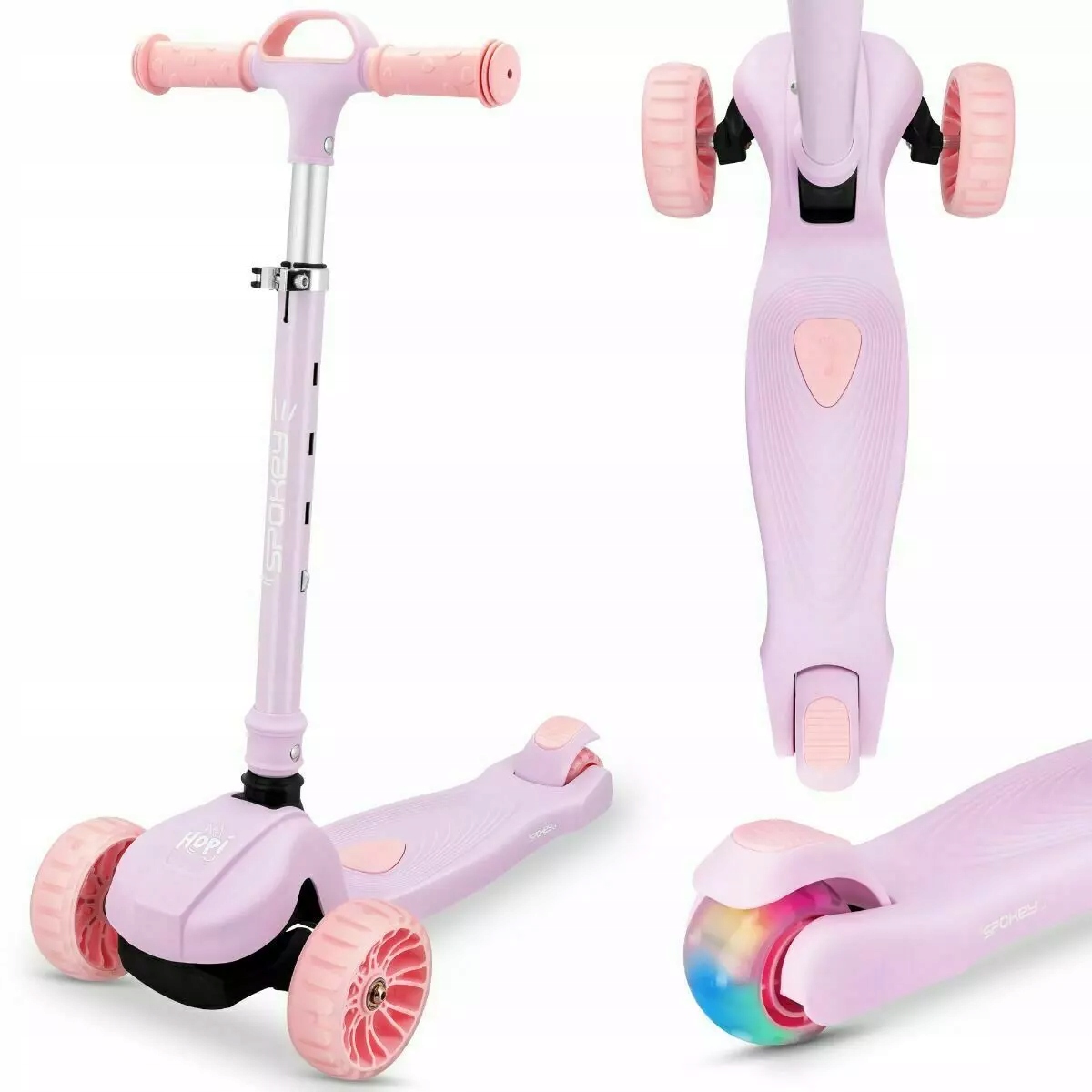 Skládací Balanční Koloběžka Růžová Pro Děti Tříkolová Spokey Hopi
