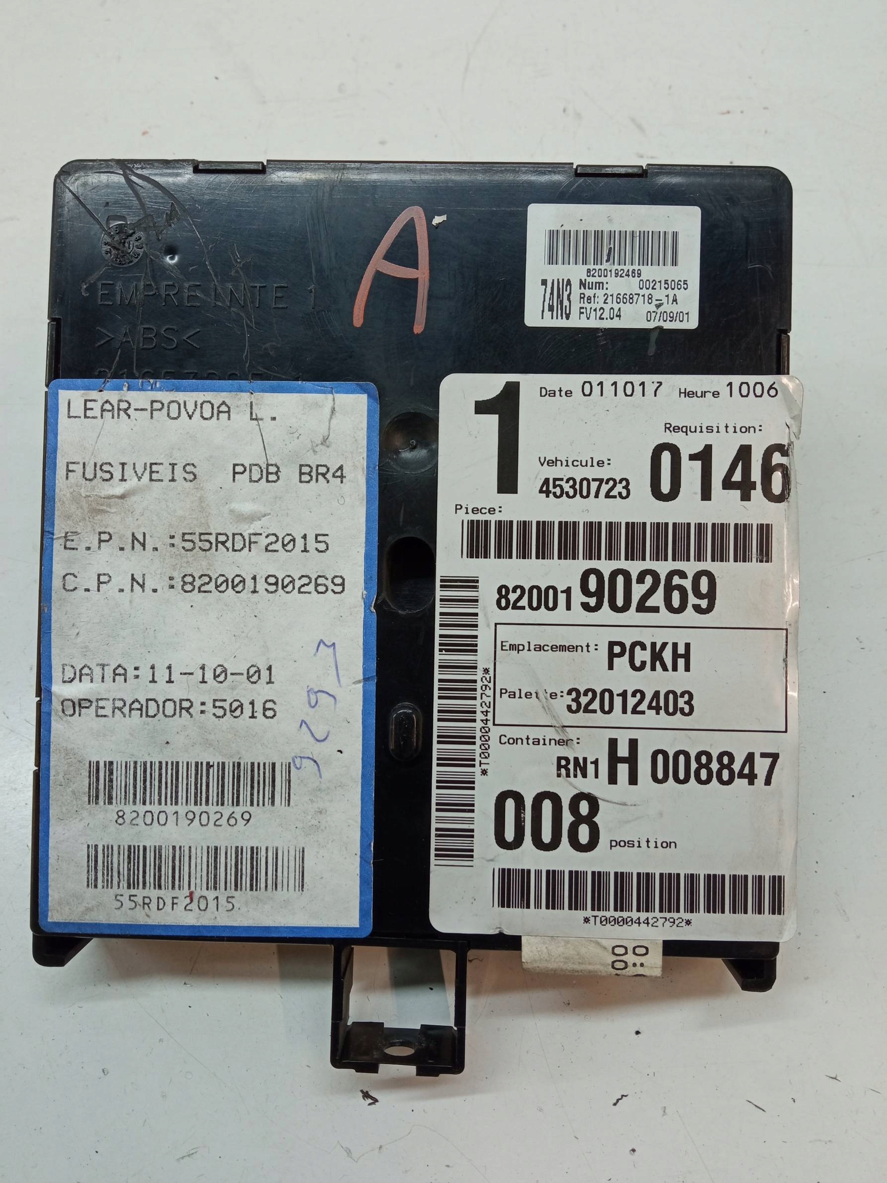 Unité commande confort 8200190269 Renault Laguna II (2000-2007)
