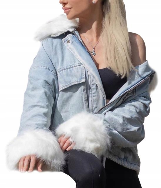 

Kurtka Jeansowa Z Futerkiem Katana Futerko Miś U