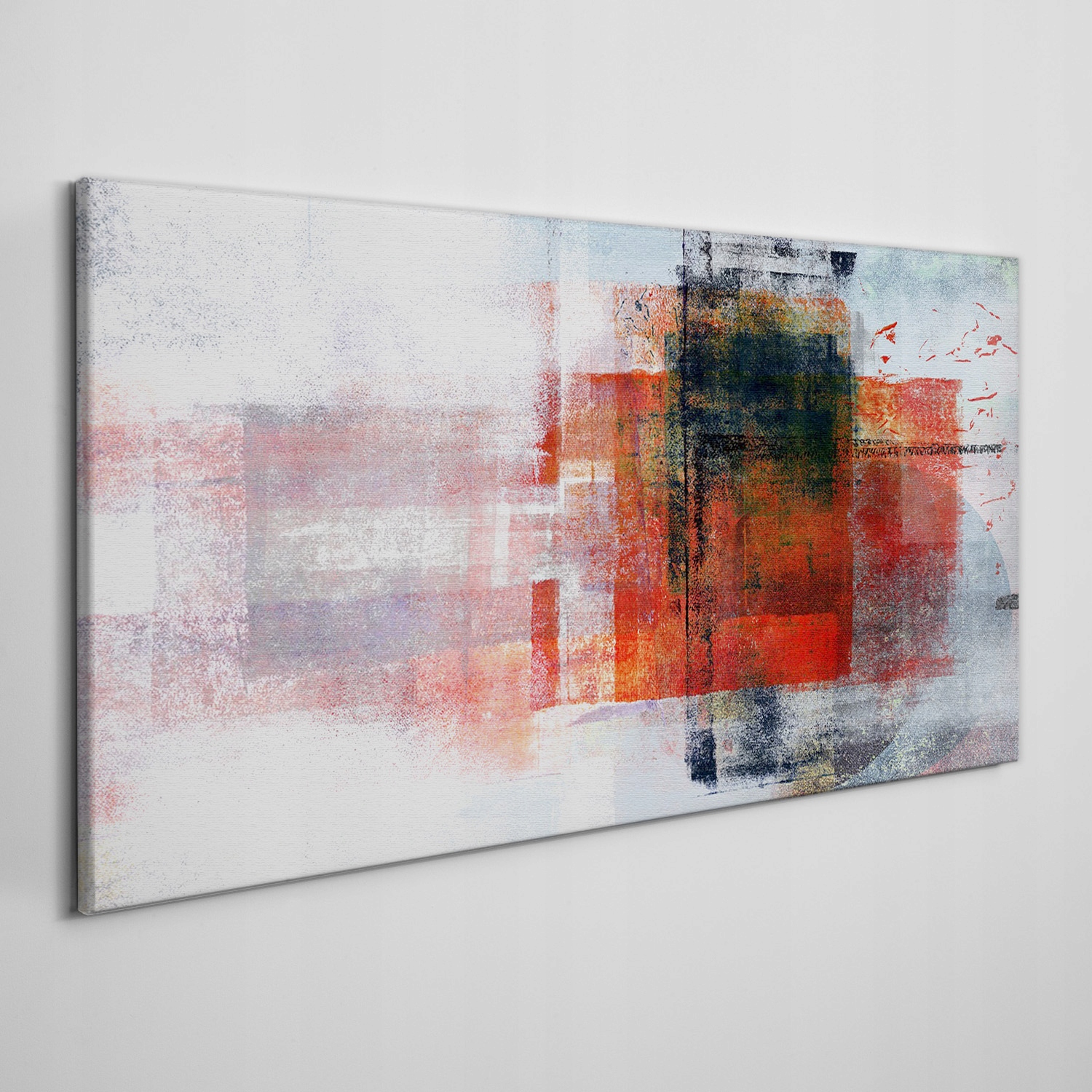 

Obraz na płótnie Szaro czerwona abstrakcja 120x60