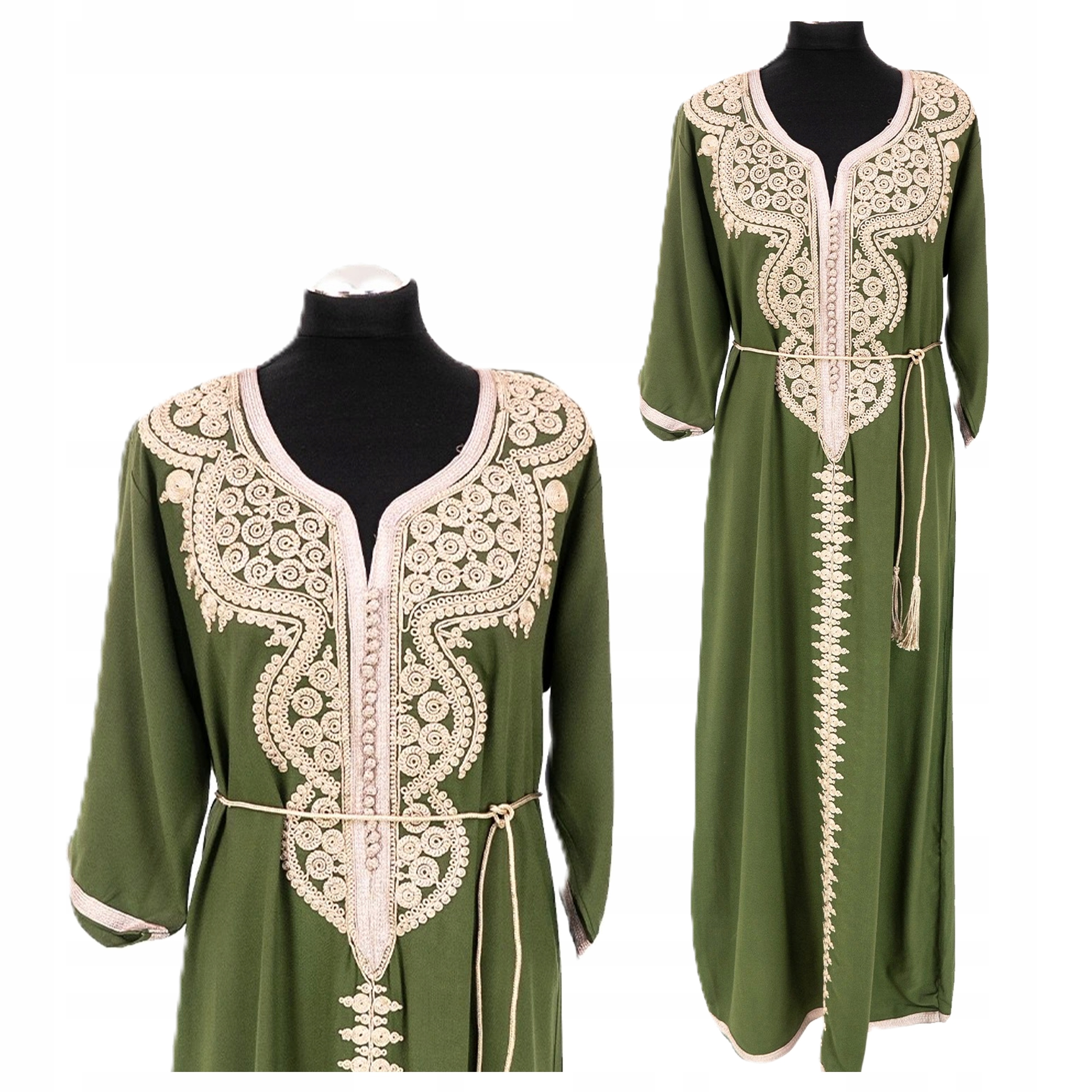 Šaty Letní Dlouhá Bavlněná Galabija Orientální Autentická z Maroka