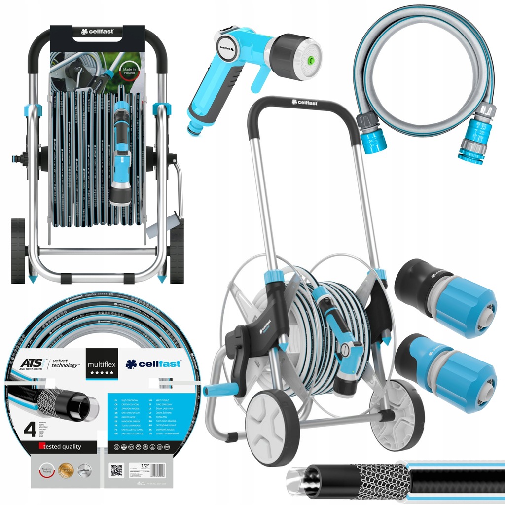 Cellfast Sada Zahradní Hadice Explorer Multiflex 1/2" 50 M Pistole