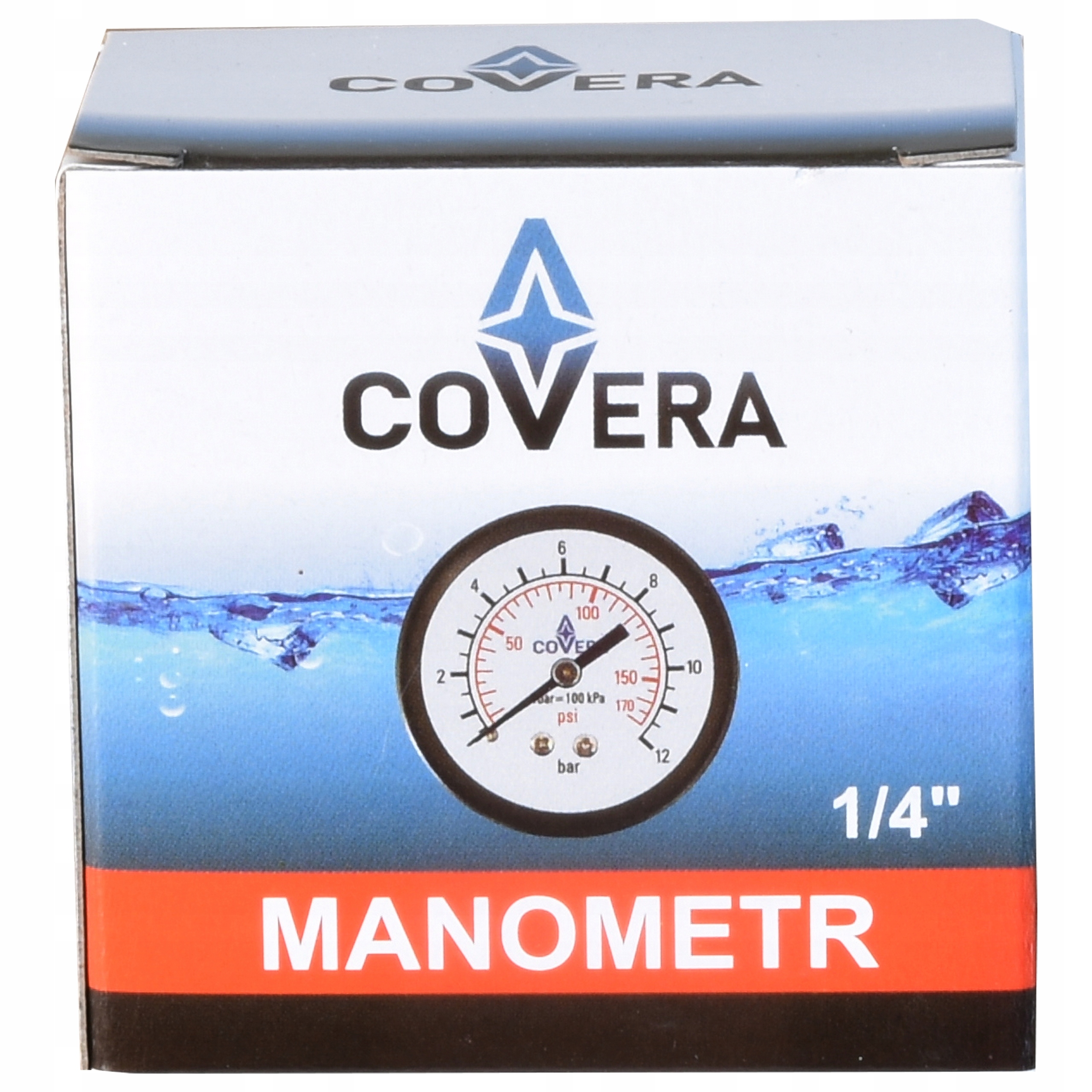 Manometr 0-12 Bar Tylny 1/4'' GZ do Pompy Hydroforu 52MM DOKŁADNY Kod producenta BG-00014