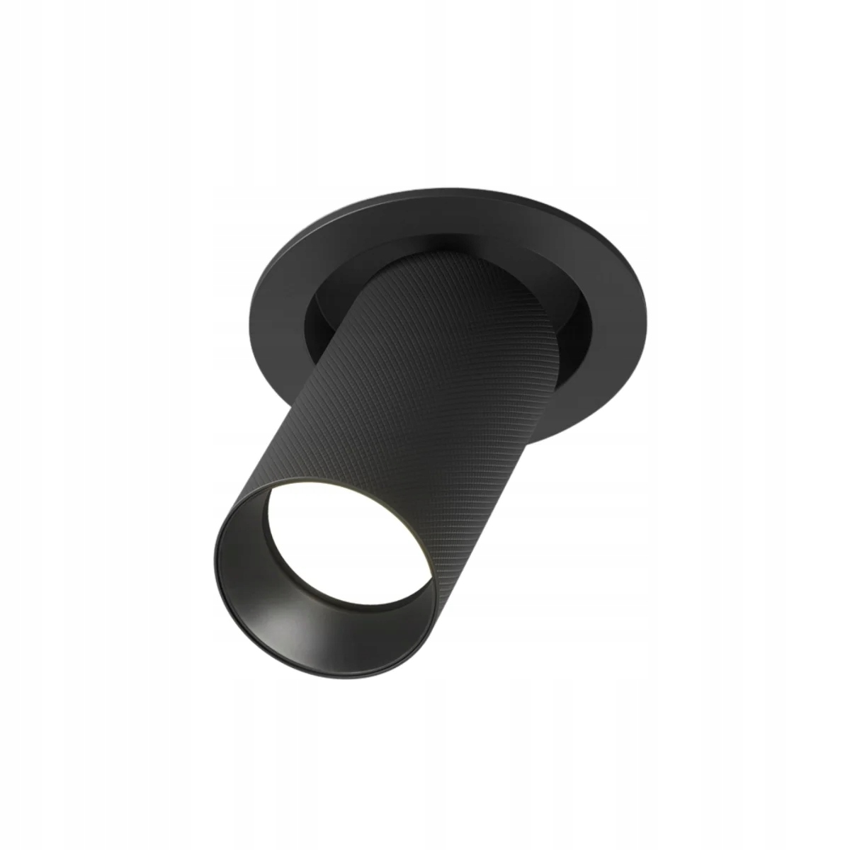 Černé zapuštěné svítidlo GU10 10W s pohyblivou trubicí Maytoni Artisan