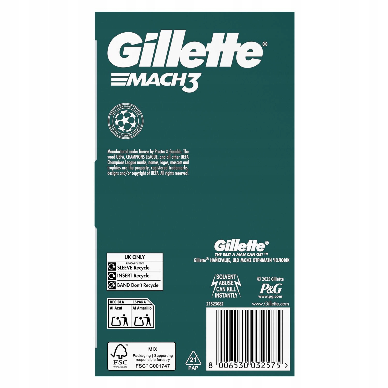 Хлопцю Gillette Mach3 бритва, гель та косметолог — фото 7