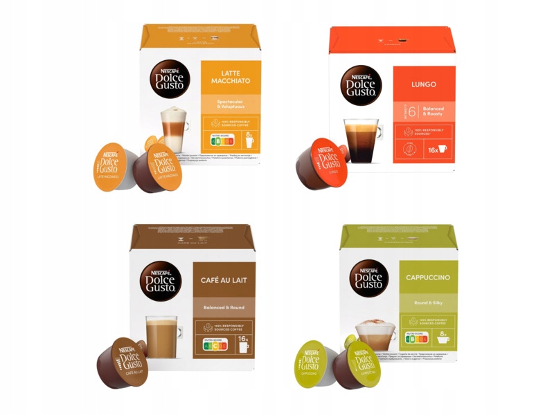 Kapsułki Nescafe Dolce Gusto MIX 4szt x 16