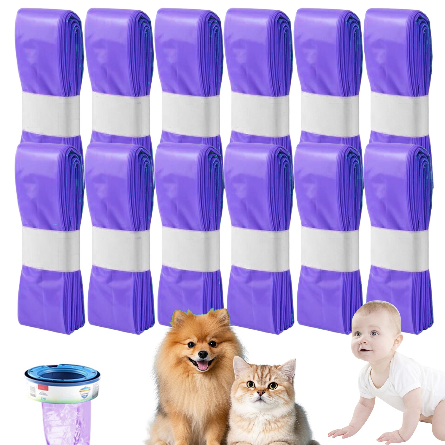 BEZPIECZNE I NIEZWYKŁE WORKI NA PIELUCHY DLA SIMPLEE SANGENIC