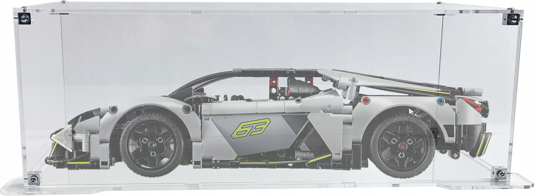 Vitrína s podstavcem pro stavebnici Lego 42214 Technic Lamborghini Revuelto