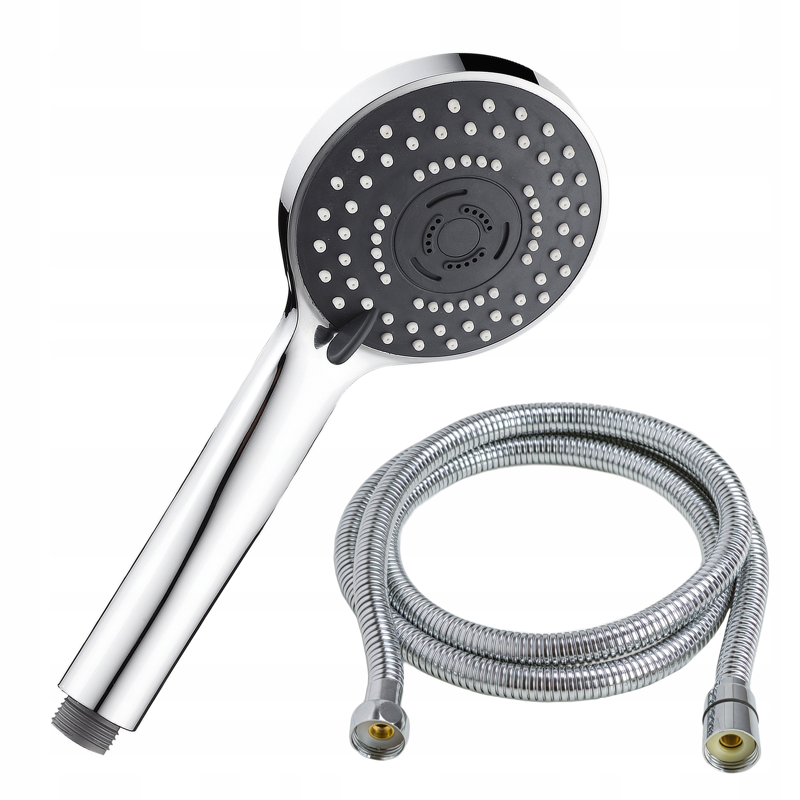 Sprchová Hlavice 3 funkce Hadice 150 cm Solidní sada Chrom