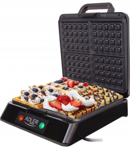 

Gofrownica Na 4 Gofry Moc: 1300W Inox Adler AD3036