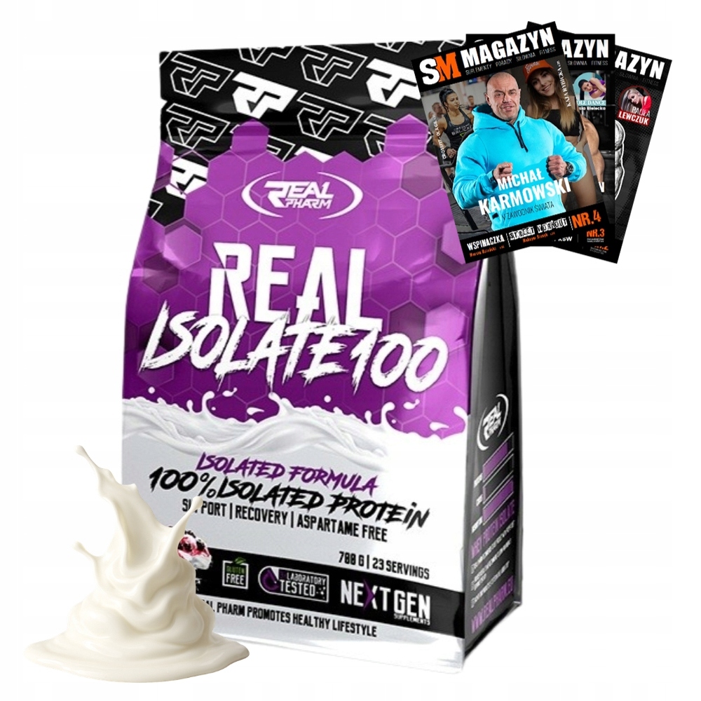 Real Pharm Isolate 100 700 g Svalová Hmota Vytrvalost Bílkoviny