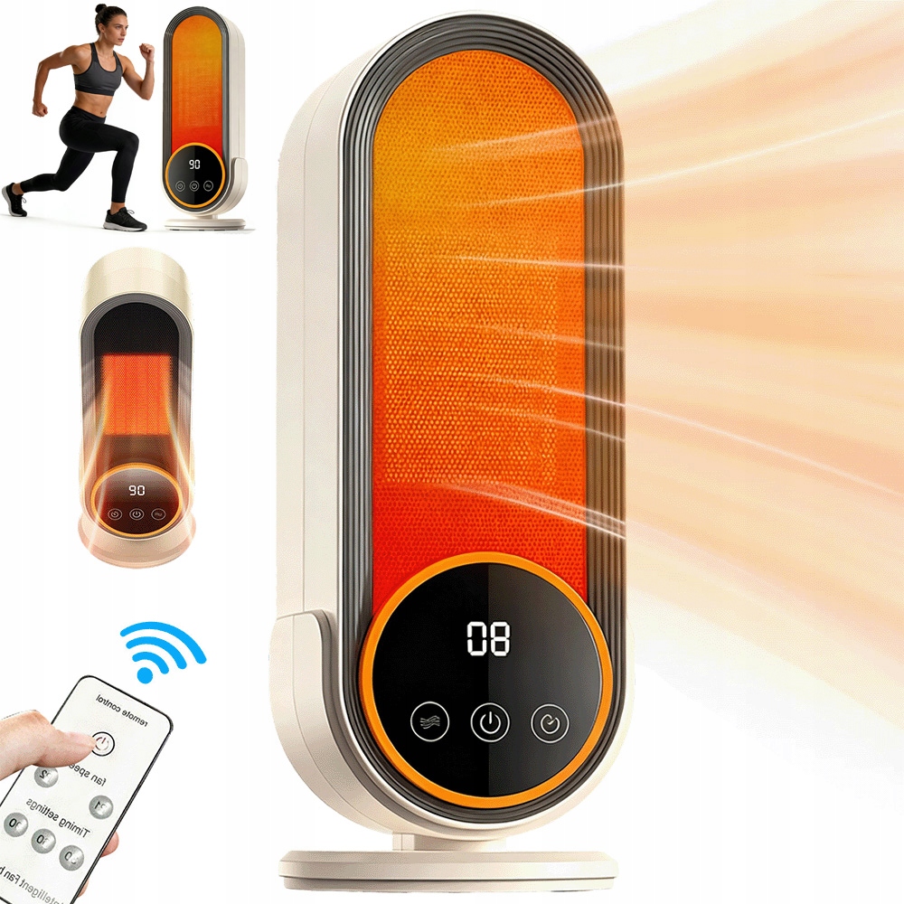 Radiátor S Led Displejem O Výkonu 1200 W A Dvěma Úrovněmi Teploty