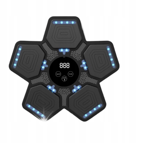 Music Boxing Machine Elektroniczna Tarcza Ścienna Bokserska Sport Czarna