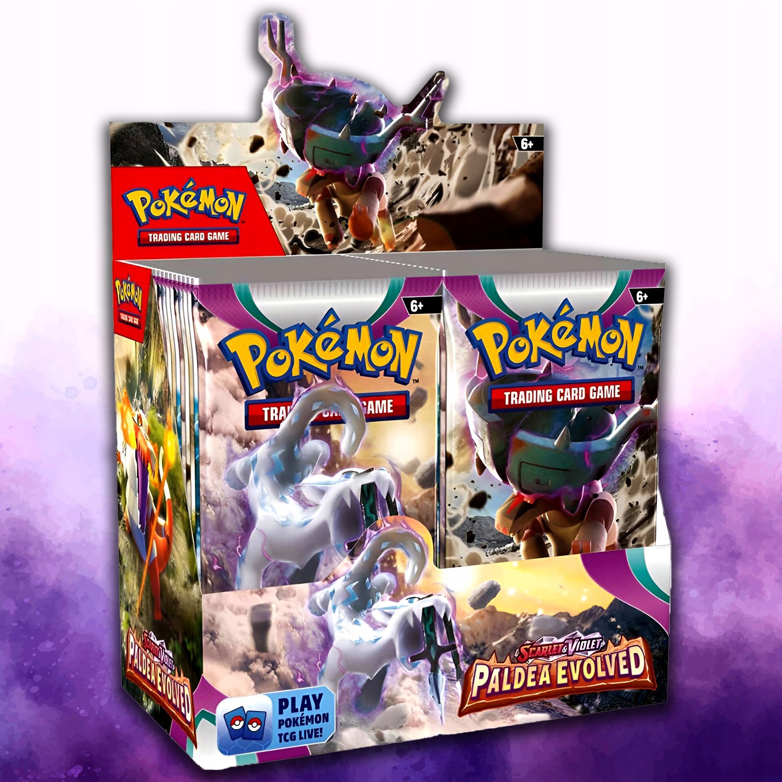 KARTY POKEMON MEGA BOX 360 KART PALDEA KOLEKCJONERSKIE + 20 KART OBSIDIAN Nazwa BOX 360 PALDEA EVOLVED