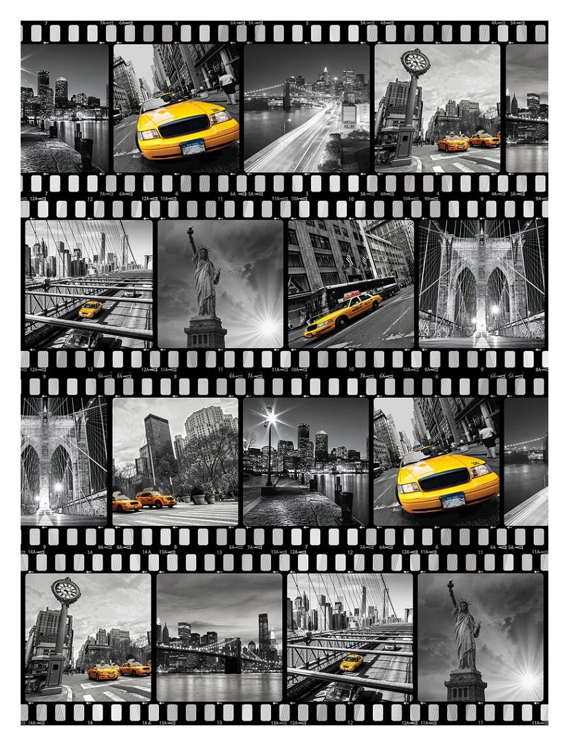 Fototapeta New York Žluté taxíky a mrakodrapy Město 206x275 lepidlo