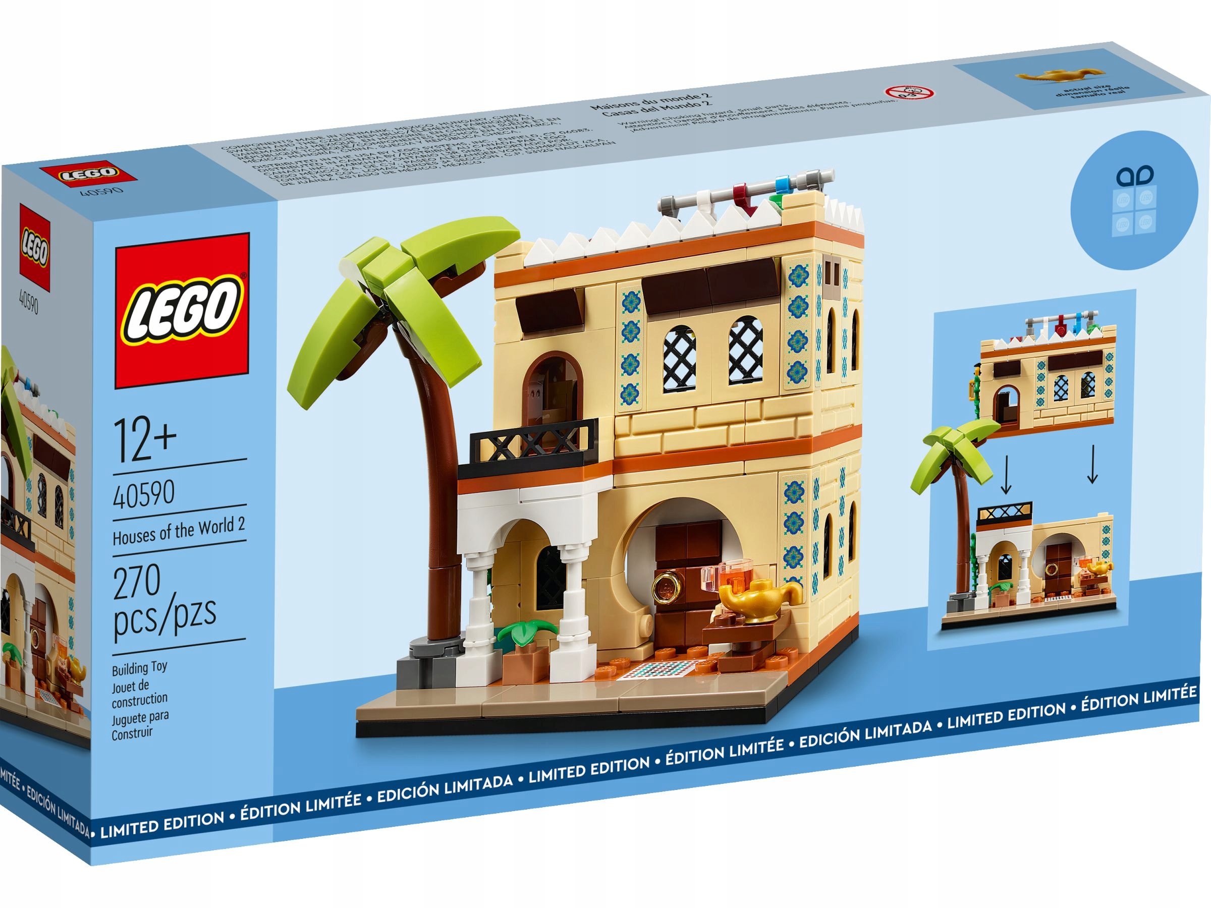 

Oryginalne Lego 40590 Domy świata 2 Klocki Limited