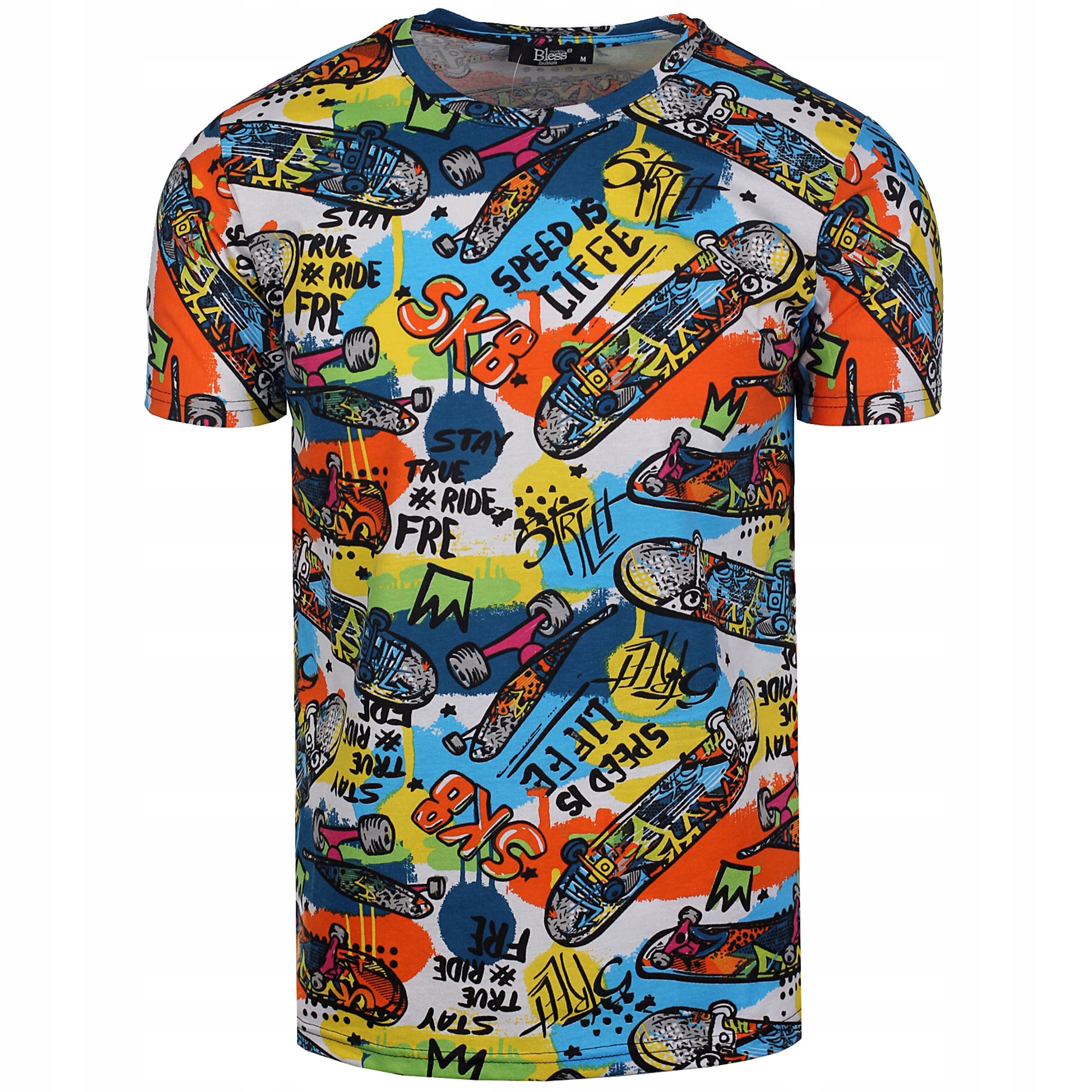 

T-shirt Męski Koszulka Z Nadrukiem SK8 TS2216_XXL