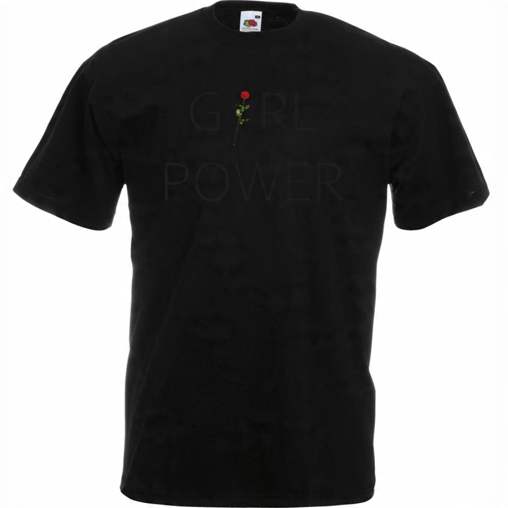 

Koszulka girl power feminizm grl pwr XXL czarna