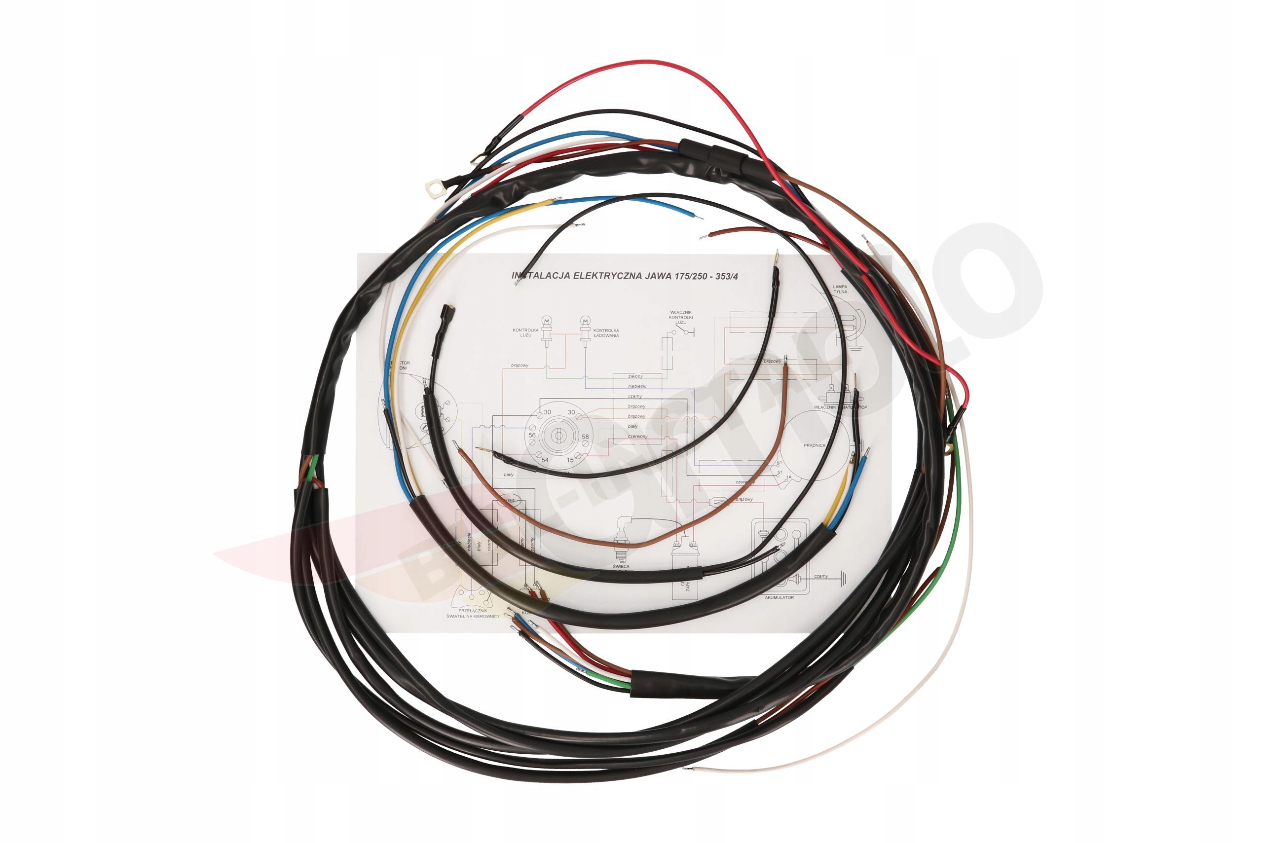 WIĄZKA ELEKTRYCZNA INSTALACJA JAWA 175 250 353/4