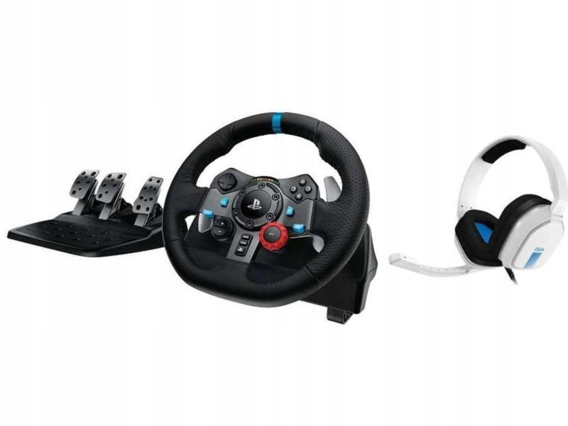 Kierownica Logitech G29 (PS5/PS4/PC) Czarny Słuchawki Logitech Astro A10