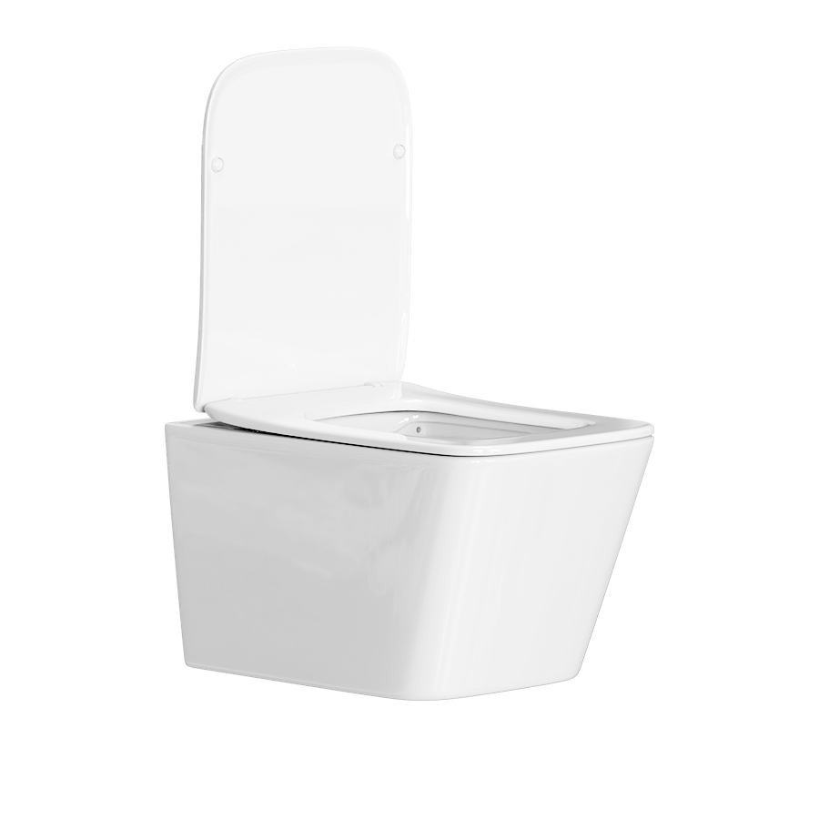 Závěsná Wc mísa Ivona 50 cm bílá bez okrajů obdélníková Swiss Meyer