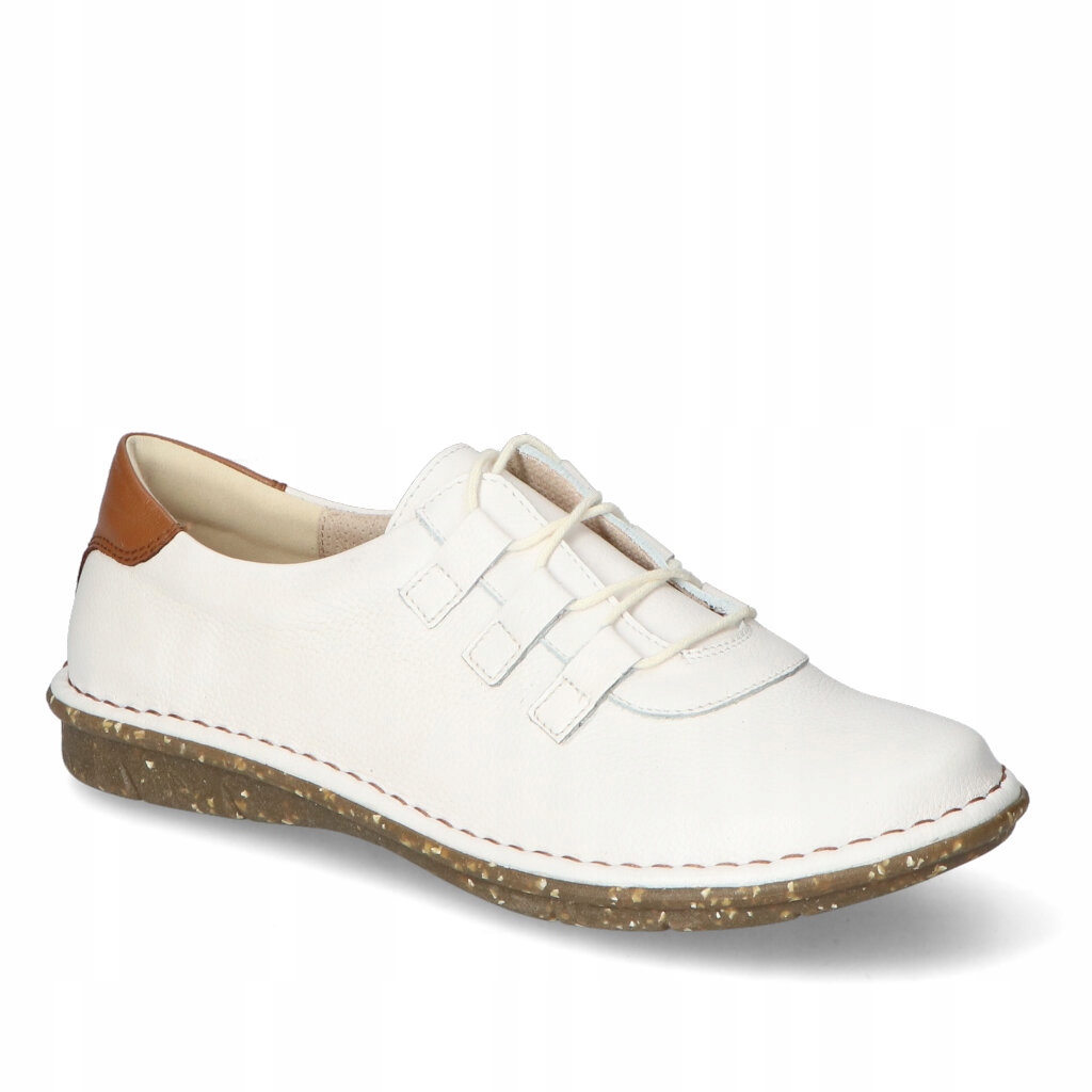 Polobotky Clasicco 2155 Bílé/Hnědé Lico 37