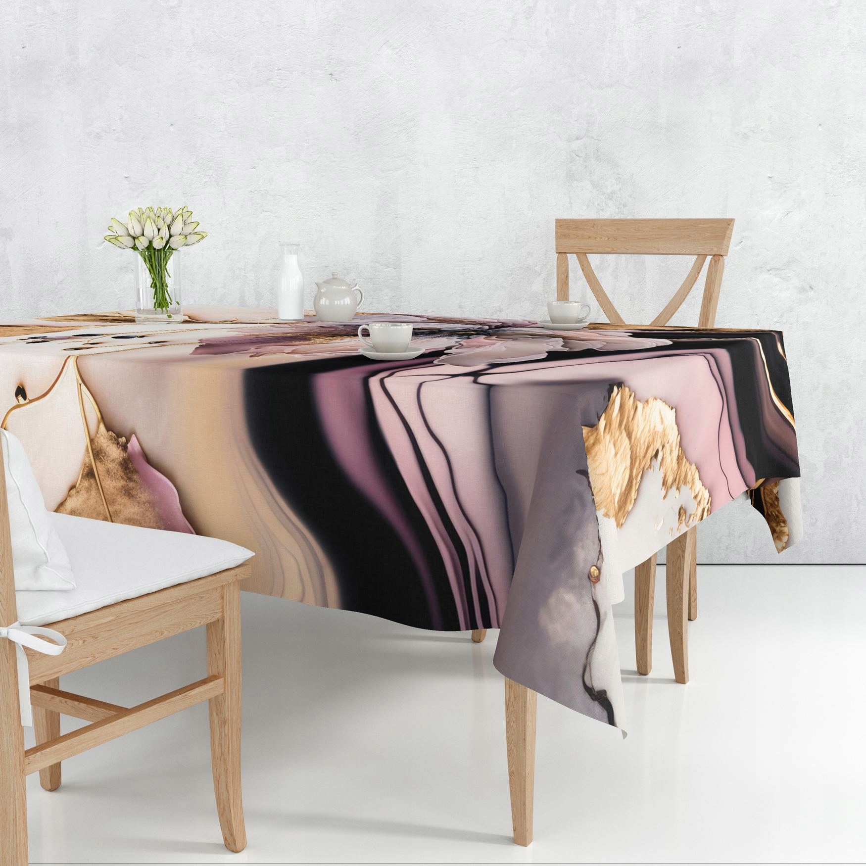 OBRUS PLAMOODPORNY 140X260 GŁADKI MATOWY GRUBY 137 Kształt prostokątny