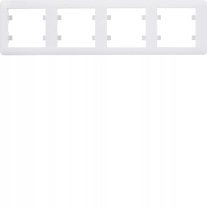 

LUMINA2 Ramka 4-krotna pozioma biała