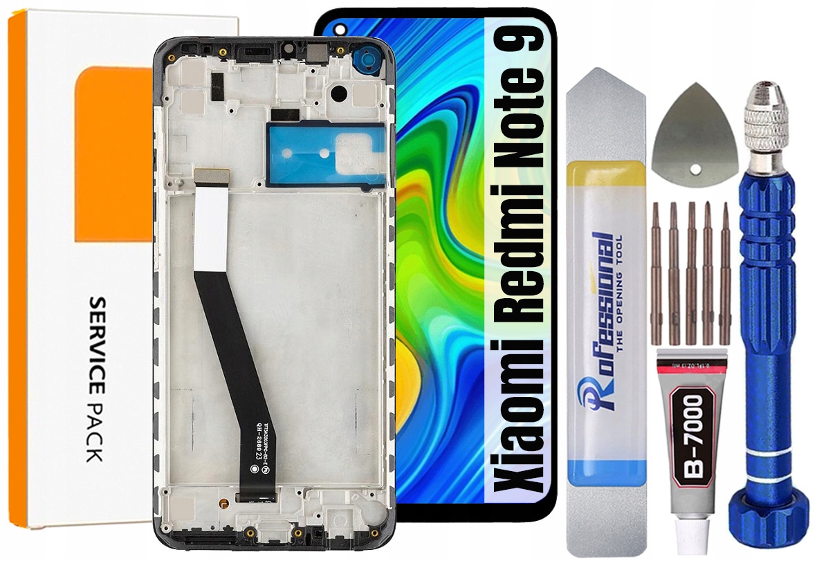 Displej Pro Xiaomi Redmi Note 9 Originální LCD Displej Rámeček