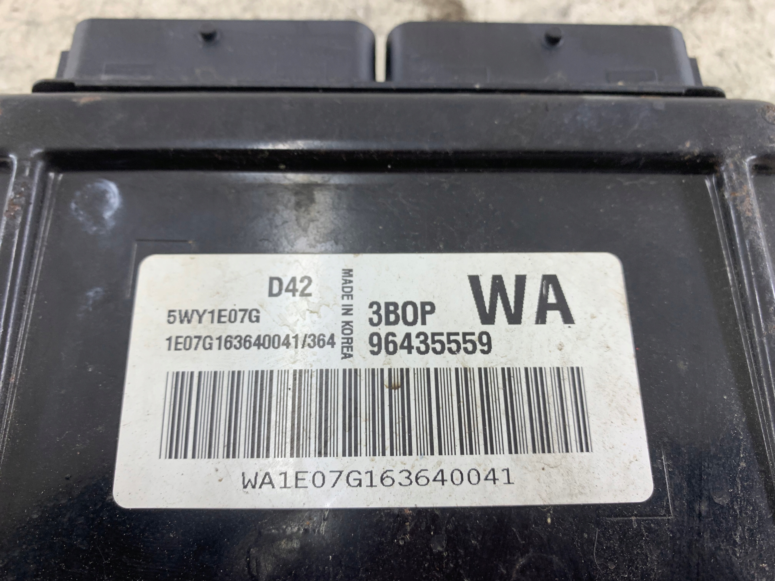 DAEWOO KALOS control unit of the engine 9643559