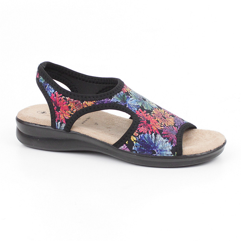 Sanital Flex 8030 Černé Sandálky Streč vel. 37