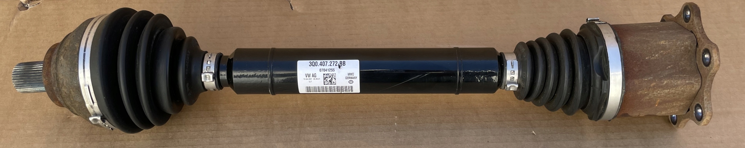 semi-axis VW AUDI SKODA 3Q0407272BB original right IDEAL