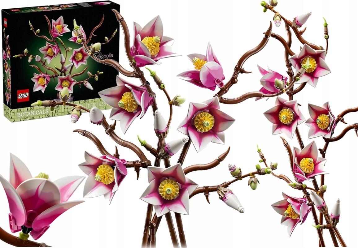 435 dílků stavebnice Lego Botanicals Větvičky magnólie 11510