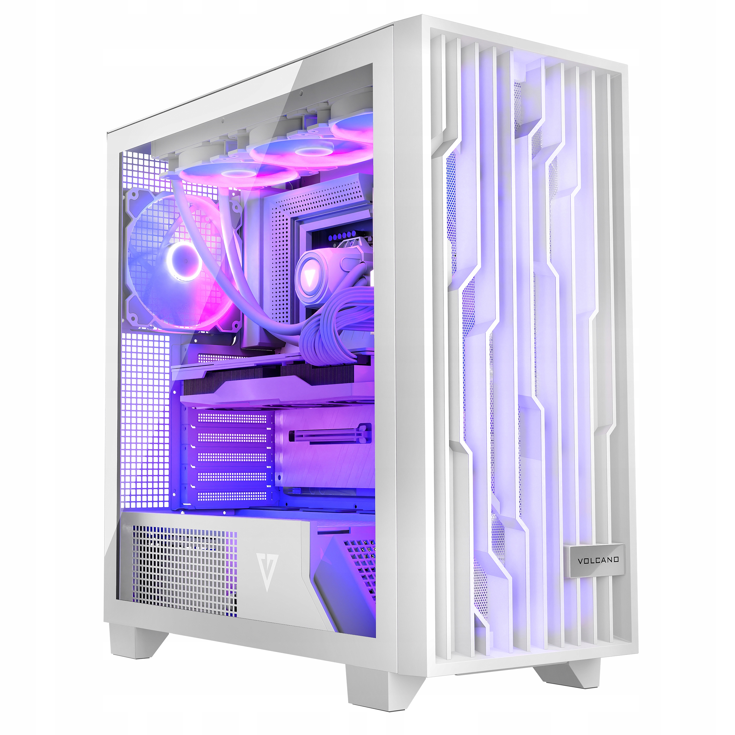 Modecom Volcano Perun Apex Argb MIDI Herní počítačová skříň bílá