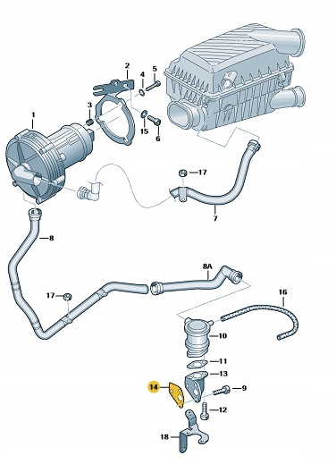 NOWA ORYGINALNA USZCZELKA ZAWORU 078131120M Typ samochodu Niezdefiniowany