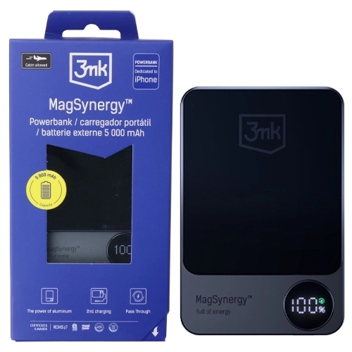 Powerbanka 3MK Magsynergy Přenosná Baterie Usb-c Lightning 5000 mAh 18 W